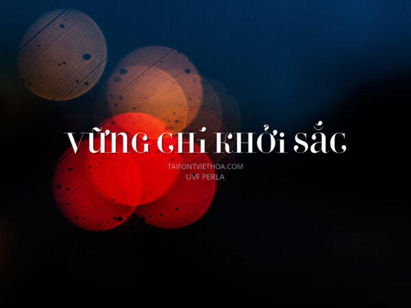 Font việt hóa UVF Perla