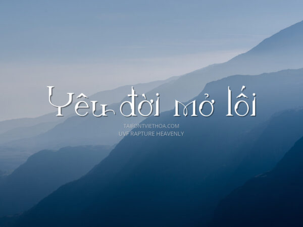 Font việt hóa UVF Rapture Heavenly