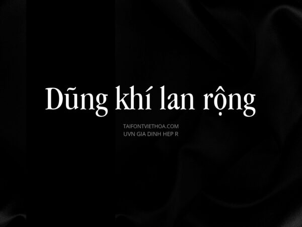 Font việt hóa UVN Gia Dinh Hep