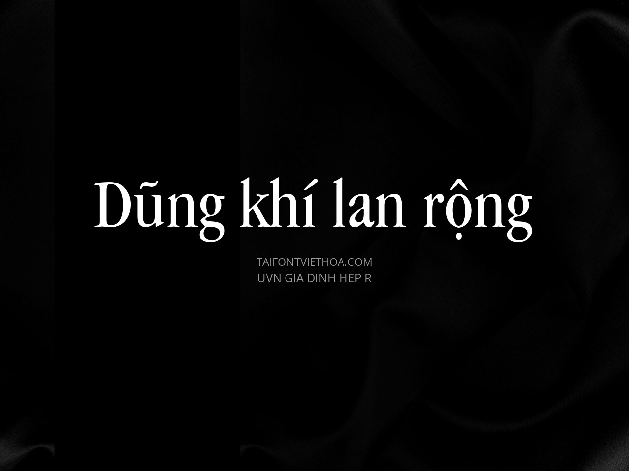Font việt hóa UVN Gia Dinh Hep