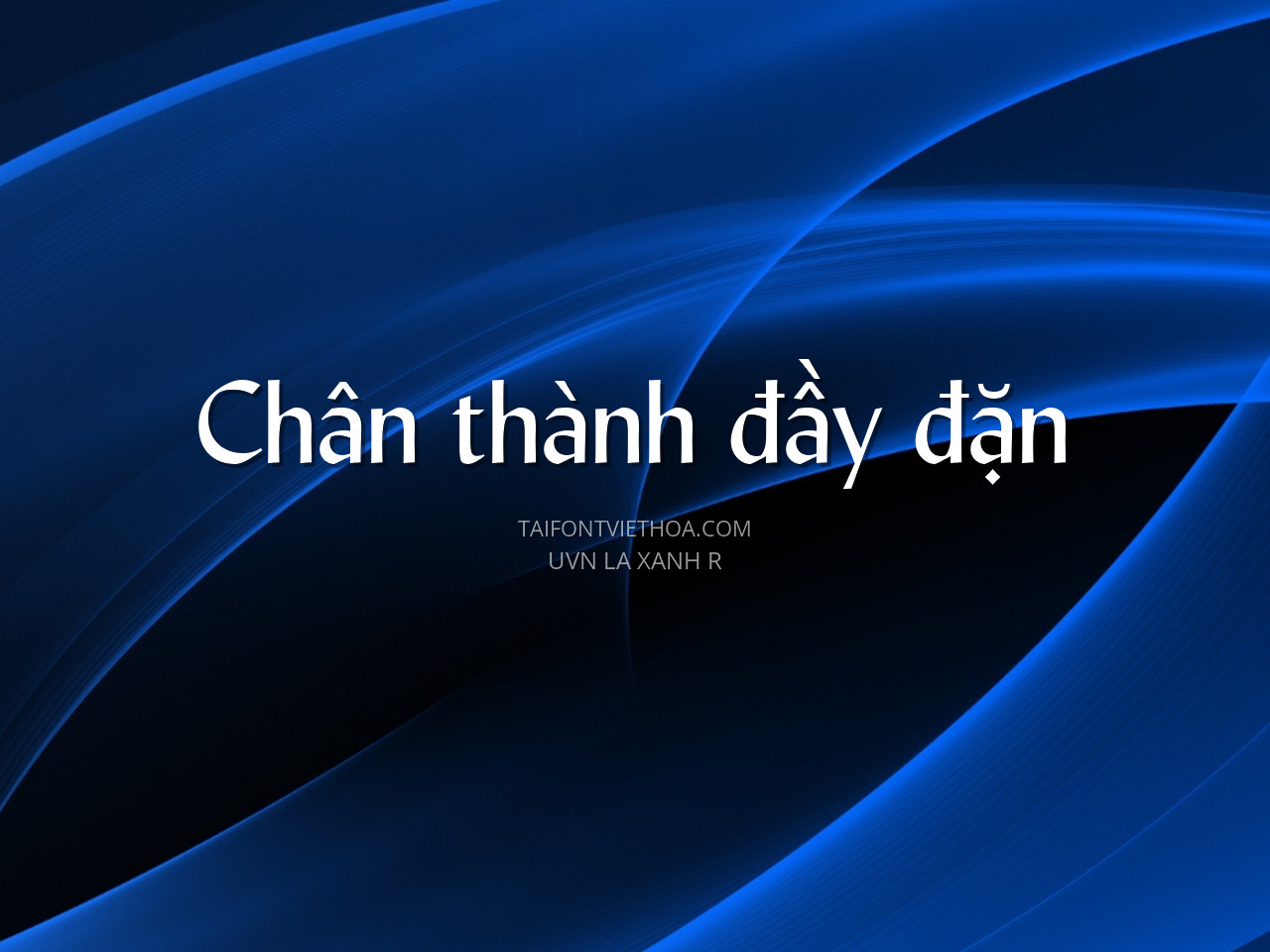 Font việt hóa UVN La Xanh