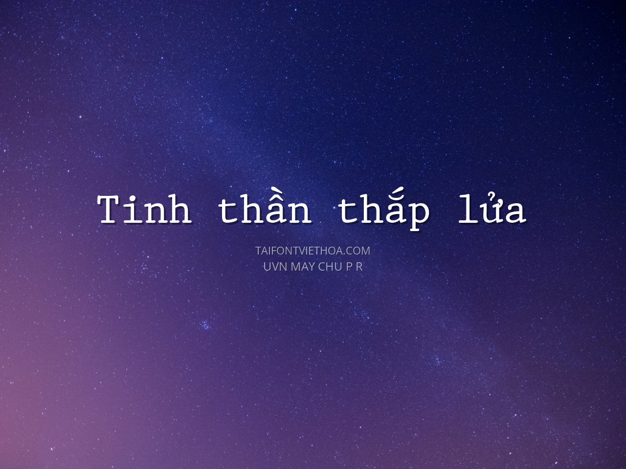 Font việt hóa UVN May Chu