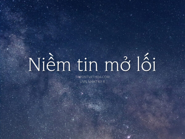 Font việt hóa UVN Nhat Ky