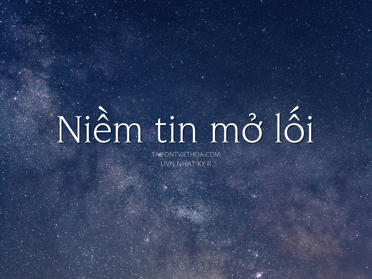 Font việt hóa UVN Nhat Ky