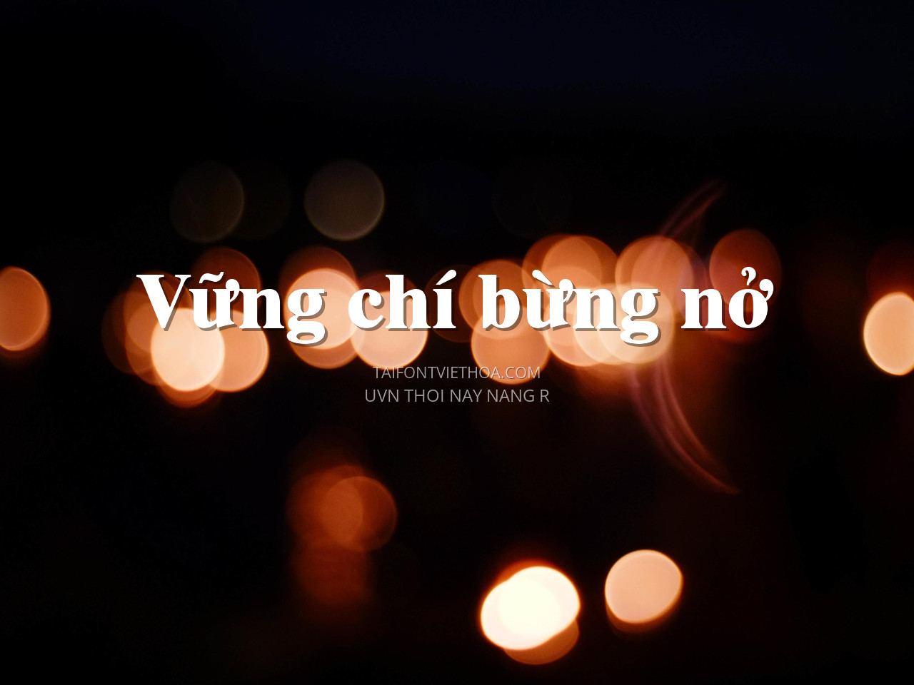 Font việt hóa UVN Thoi Nay Nang
