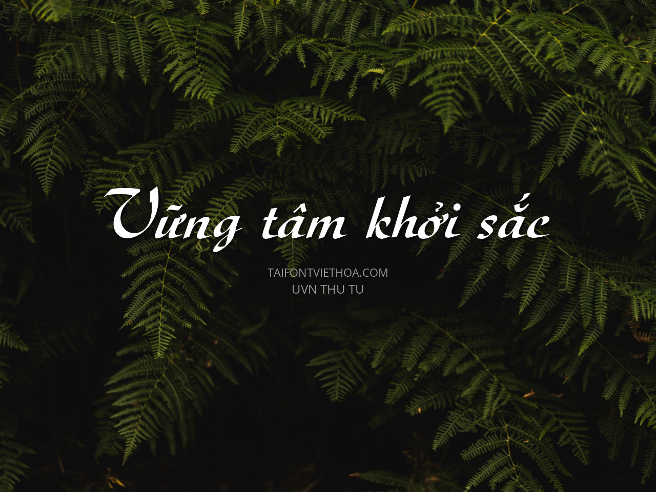 Font việt hóa UVN Thu Tu