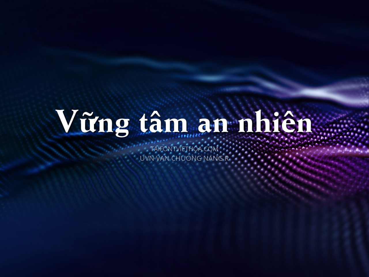 Font việt hóa UVN Van Chuong Nang