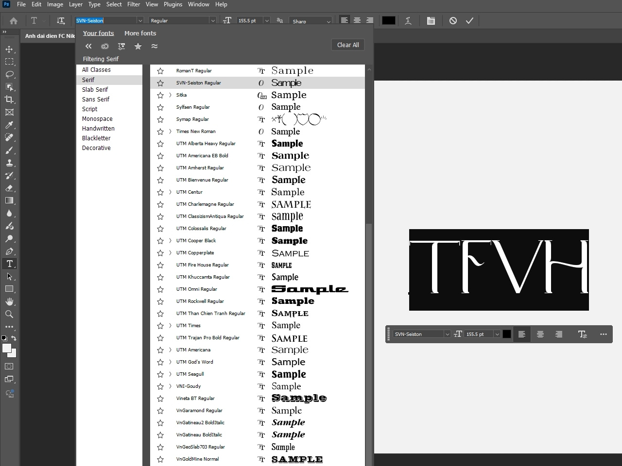 Hướng dẫn cài font chữ cho Photoshop