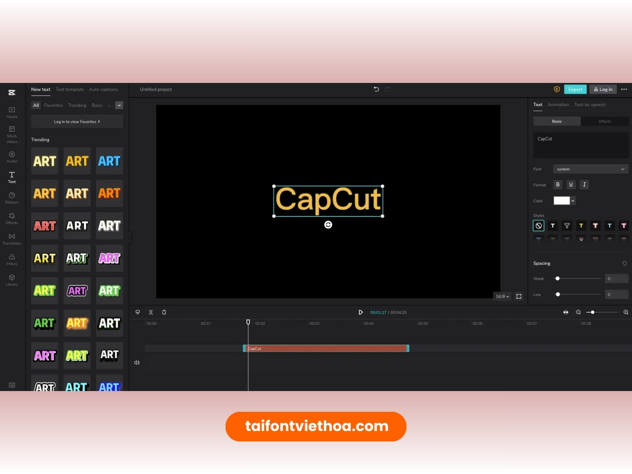 Lợi ích khi dùng Font chữ Capcut Việt hóa
